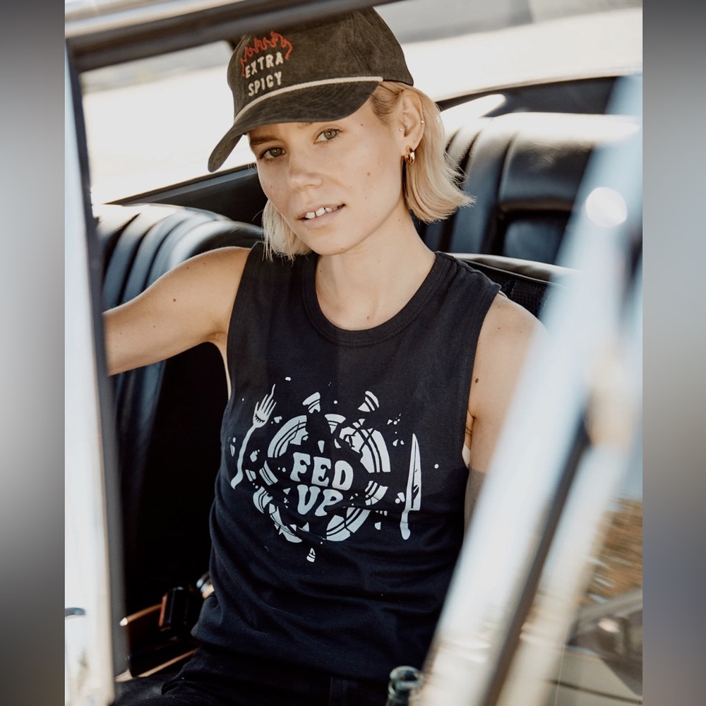 Pyknic Fed Up Black Tank Top